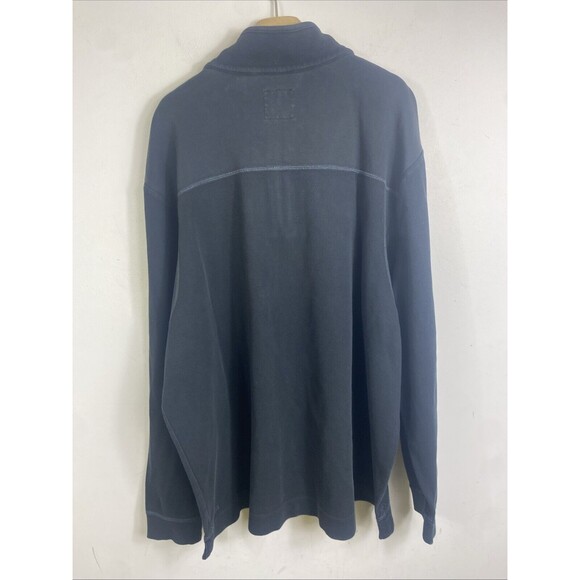 Tommy Bahama Jeans Men’s 1/4 Zip Pullover Size XXL 2XL Black Cotton - Picture 4 of 6